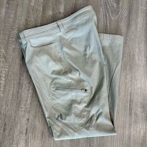 Eddie Bauer First Ascent Pants Womens 8 Khaki Hiking Zip Cargo Outdoor Gorpcore